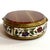 Brown French Gilt Metal Champleve Enamel and Agate Snuff or Pill Box For Sale - Image 8 of 9