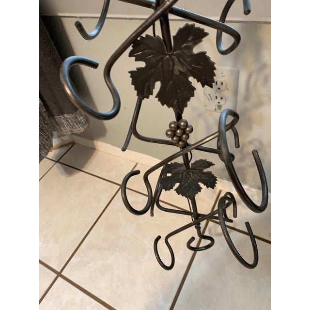 A Striking Architectural Vine Design, Evoking the Feeling of Climbing Through Sunlit Grape Fields – 92" Custom Wrought Iron For Sale - Image 13 of 18