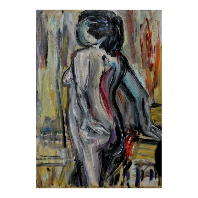 Mid Century Bay Area Figurative Movement Nude Study by Honora Berg For Sale