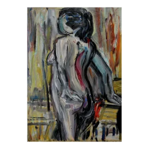 Mid Century Bay Area Figurative Movement Nude Study by Honora Berg