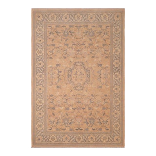 Boho Chic Rose/Tan Wool Rug - 6'3'' X 8'11'' For Sale