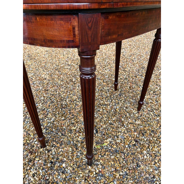 Regency Mahogany D-Shaped Card Table, 1820 For Sale - Image 6 of 12