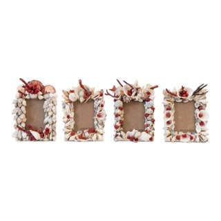 Set of Four Vintage Mediterranean Baroque Style Table Photo Frames For Sale