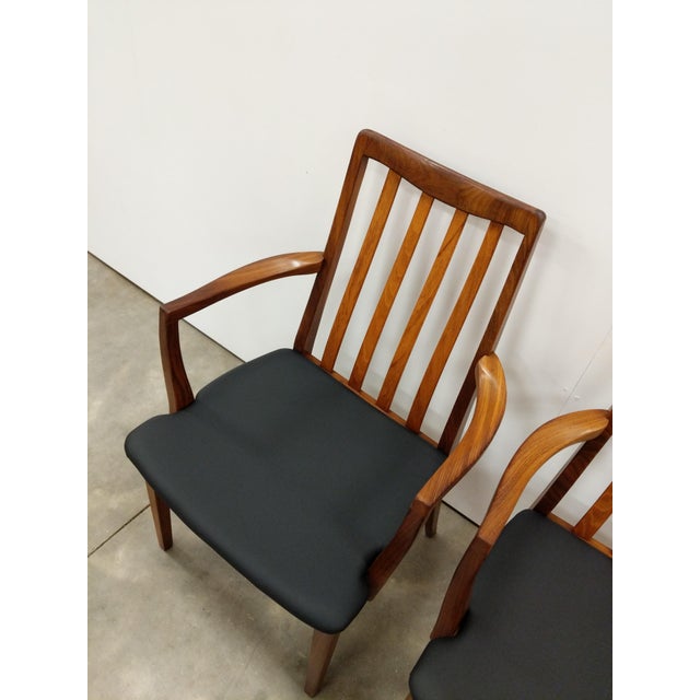 Brown Pair of Vintage Mid Century Modern Armchairs by G Plan For Sale - Image 8 of 9
