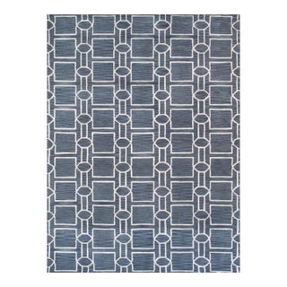 Pasargad Home Transitional Grey Area Rug, 5' 6'' X 8' 6'' For Sale