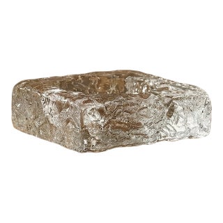 Orrefors Crystal Ashtray — Sweden, Mid-Century For Sale