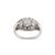 Early 20th Century Antique Edwardian Platinum 2.34ctw Old Euro Diamond Three-Stone Engagement Ring, Size 7 For Sale - Image 5 of 8