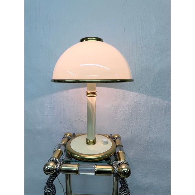 Italian Murano Glass Mushroom Table Lamp from F. Fabbian, 1970s For Sale - Image 9 of 15