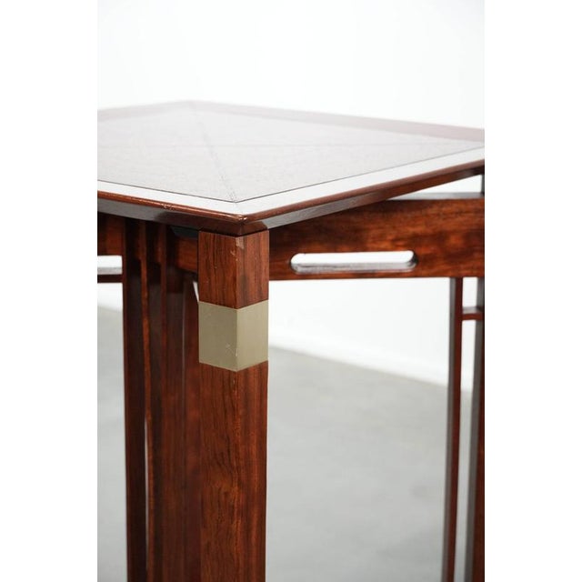 Tall Art Deco Decoforma Series Square Side Table from Schuitema For Sale - Image 15 of 16