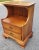 1950s Refinished Chippendale Tiered 2-Drawer Light Wild Cherry Nightstand For Sale - Image 4 of 9