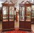 Pair of Karges Mahogany Chinese Chippendale Beveled Crystal Glass Cabinets For Sale - Image 9 of 17