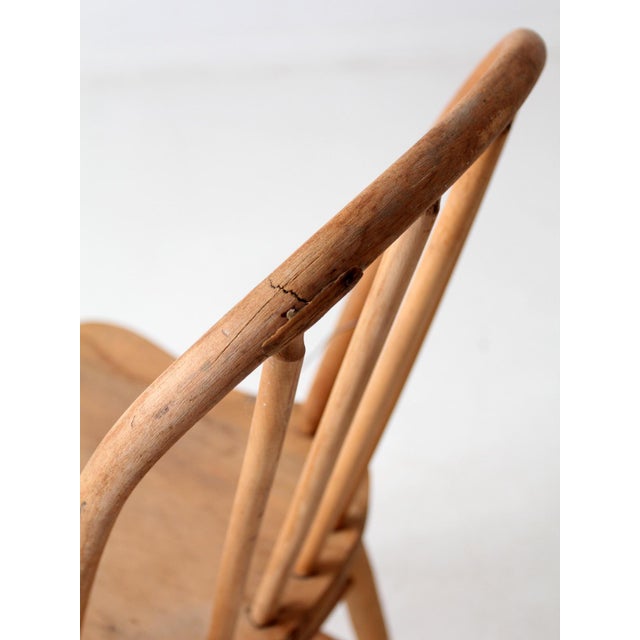 Antique Bow Back Windsor Farmhouse Chair For Sale - Image 12 of 16