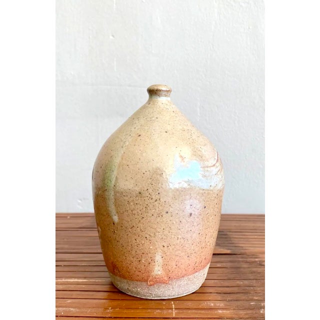 Mid-Century Modern Vintage Boho Studio Pottery Vase For Sale - Image 3 of 5