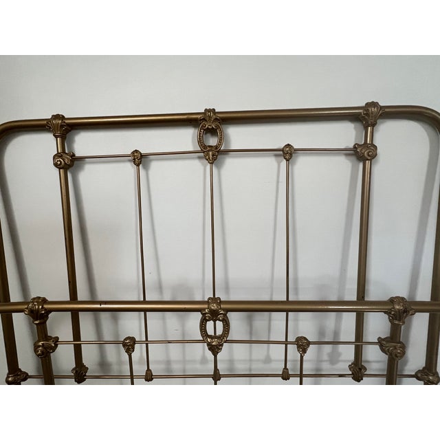Early 20th Century Antique French Cast Iron Full Size Bed Frame Chairish