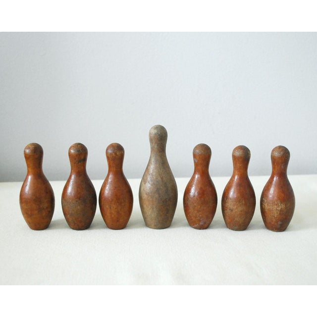 Vintage Miniature Bowling Pins Set of 7 Chairish