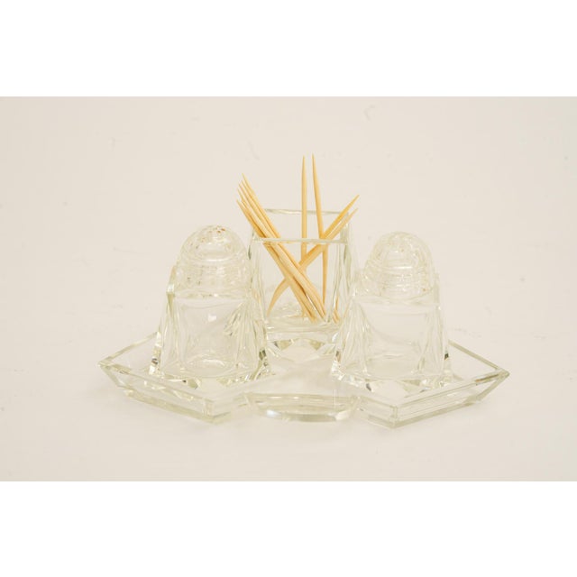 Art Deco Glass Salt and Pepper with Toothpick Holders, Vienna, 1920s For Sale - Image 17 of 17