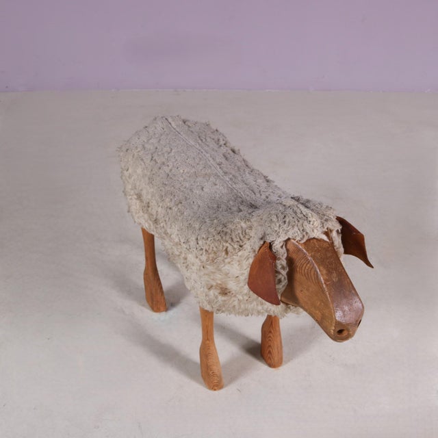 Sheep Sculpture Stool by Peter Krafft Germany, 1960s For Sale - Image 4 of 9
