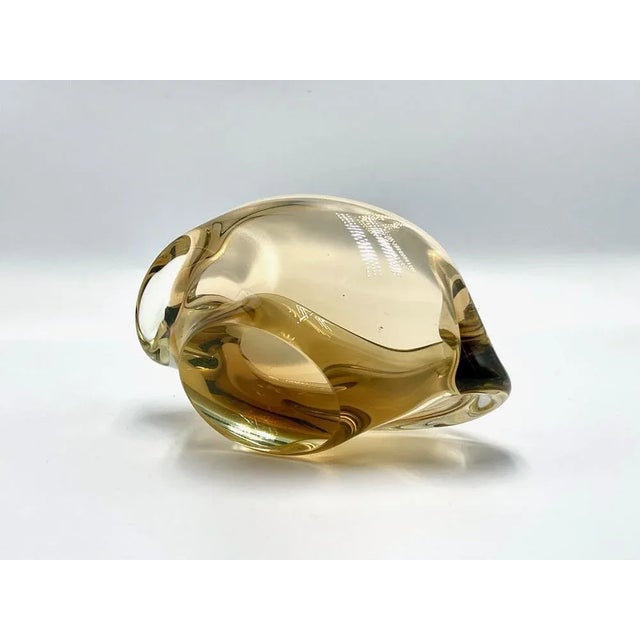 Art Glass Ashtray attributed to Jaroslav Beránek for Skrdlovice, 1960s For Sale - Image 4 of 7