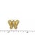 Gold Diamond Butterfly 18k Yellow Gold Stud Earrings, 2 Pieces For Sale - Image 8 of 8