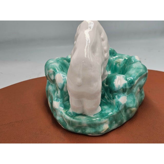 Art Deco Porcelain Plate Bear by Ditmar Urbach, Czechoslovakia, 1930s For Sale - Image 3 of 8