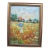 David Smira Framed Impressionist Woman W/Umbrella in Flower Field Oil Painting For Sale