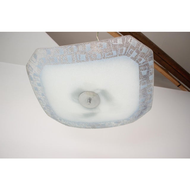 Mid-Century Glass Ceiling Lamp, 1960s For Sale - Image 4 of 15