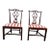 18th Century Pair of English Antique Chippendale Style Mahogany Side Chairs For Sale
