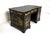 Chinoiserie Chinoiserie Hand Painted Black Lacquer Partners Desk For Sale - Image 3 of 12