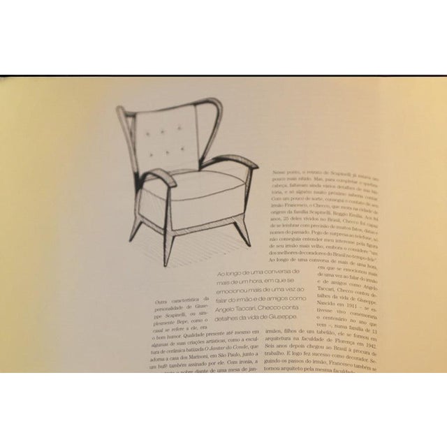 Armchair in Hardwood with Ebony Finish and Red Fabric, Giuseppe Scapinelli, 1950s - Lot 581 For Sale - Image 13 of 14