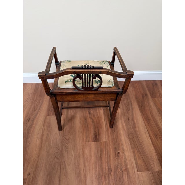 Early 20th Century Edwardian Mahogany Inlaid Piano Stool For Sale - Image 13 of 18