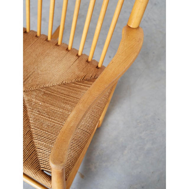 Vintage J16 Rocking Chair by Hans J. Wegner for FDB Møbler, 1960s For Sale - Image 14 of 17