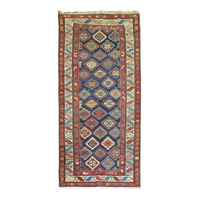 Zabihi Collection Antique Shirvan Short Runner - 3'5" x 7' For Sale