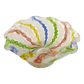 Small Vintage Murano Glass Bowl, 1960s For Sale