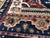 Navy Blue Early 20th Century Antique Floral Double Niche Carpet - 3′2″ × 5′9″ For Sale - Image 8 of 13