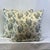 Handcrafted custom-tailored 20” pillows in Kathryn Ireland “Paisley Stripe linen fabric in shades of blue and green on...