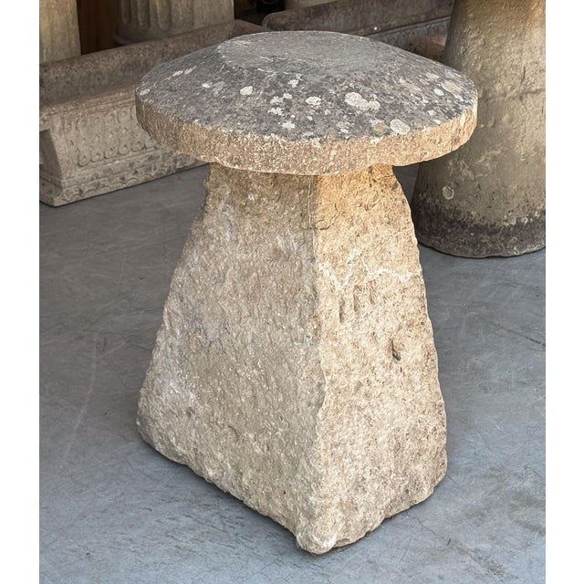 An authentic steddle or staddle stone from the West Country of England from the late 1700s, featuring a four-sided...