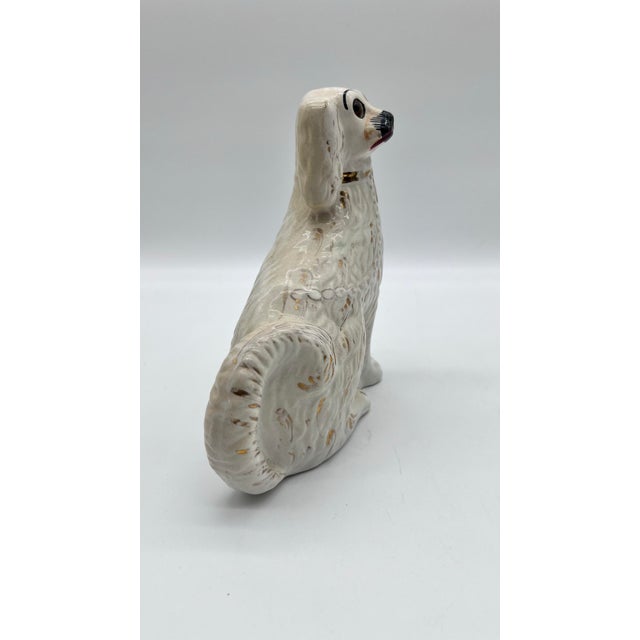 Antique English Staffordshire Spaniel Dog, Circa 1850's For Sale - Image 10 of 12