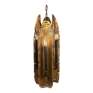 Brutalist Hanging Pendant By Tom Greene For Sale