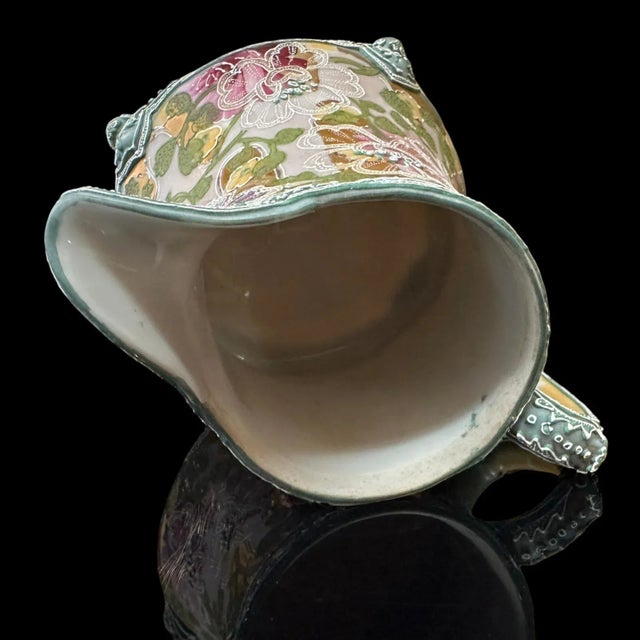 Japanese Nippon Morigage Porcelain Tankard, 7.5" Tall, Ca 1900 For Sale In San Diego - Image 6 of 10