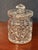 Vintage Crystal Cut Glass Biscuit - Cookie - Candy Jar - Pineapple Cut For Sale - Image 13 of 14