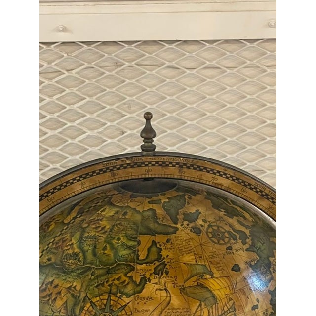 Vintage Italian Terrestrial Globe on Stand For Sale - Image 4 of 9