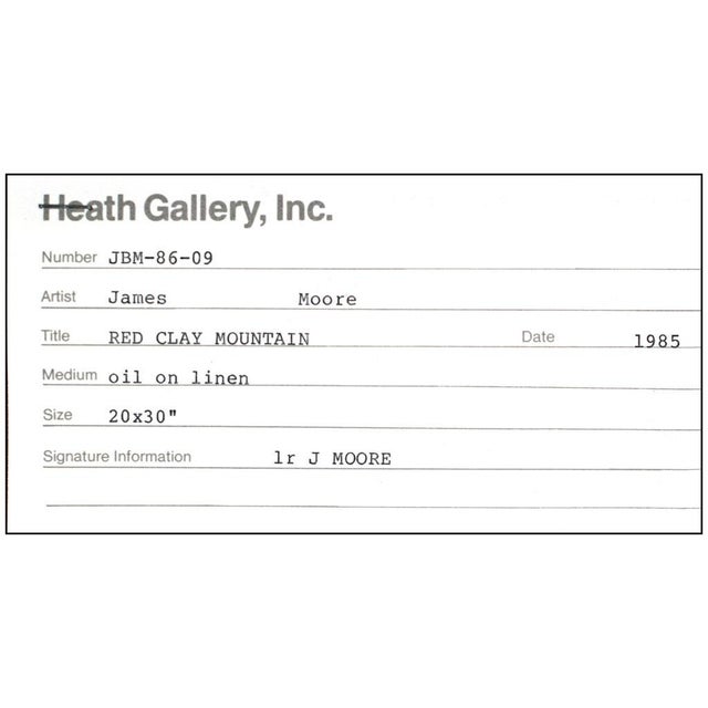 Late 20th Century Red Clay Mountains, James B Moore For Sale In Minneapolis - Image 6 of 6