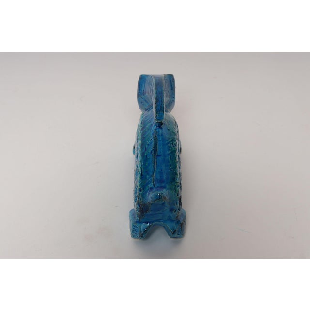 Italian Bitossi Rimini Blu Ceramic Bunny Rabbit by Aldo Londi for Flavia For Sale In New York - Image 6 of 12