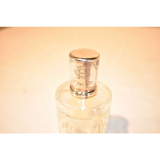 1900 - 1909 4 Piece Cut Crystal Dresser Set For Sale - Image 5 of 12