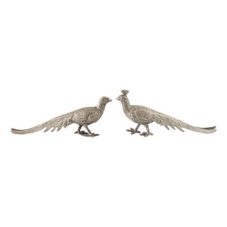 Vintage French Pheasant Table Ornaments For Sale