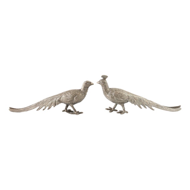 Vintage French Pheasant Table Ornaments For Sale
