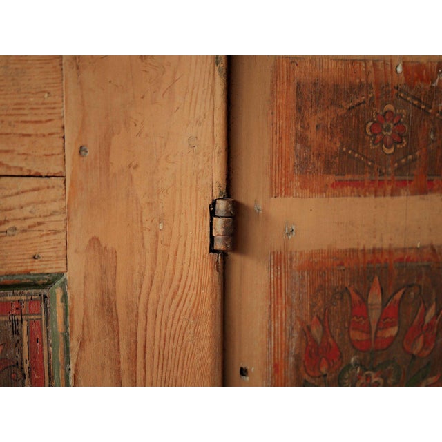Antique Bavarian Folk Art Pine Cabinet, 1700s For Sale - Image 11 of 18