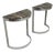Half-Moon Console Tables, 1970s, Set of 2 For Sale
