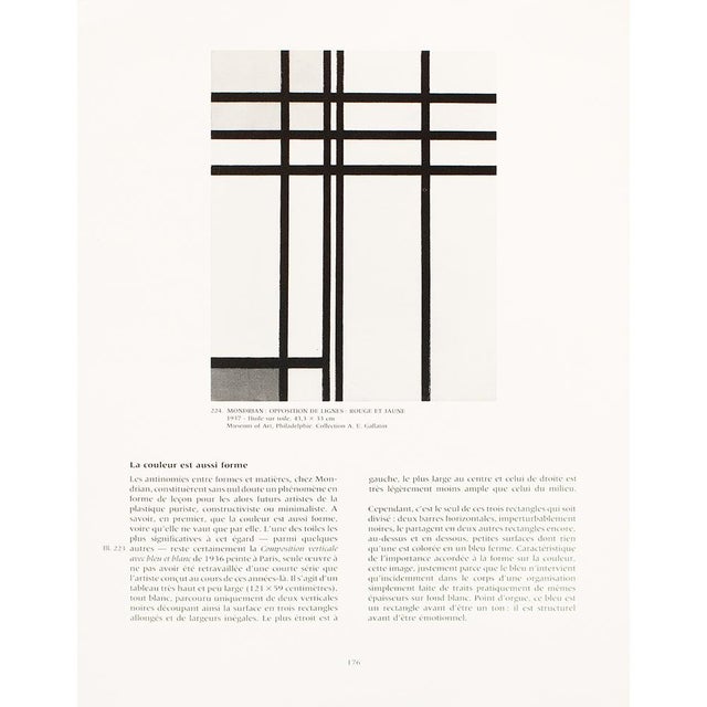 1991 After Piet Mondrian "Composition Verticale With Blue and White", Full-Color Print For Sale In Dallas - Image 6 of 8