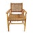 Contemporary Banana Weave & Teak Arm Chair For Sale - Image 3 of 11